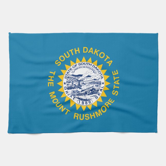 South Dakota State Flag Kitchen Towel (Horizontal)