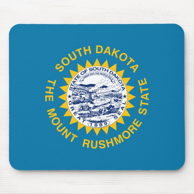 South Dakota State Flag Mouse Pad (Front)