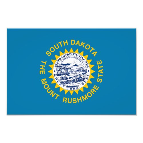 South Dakota State Flag Photo Print