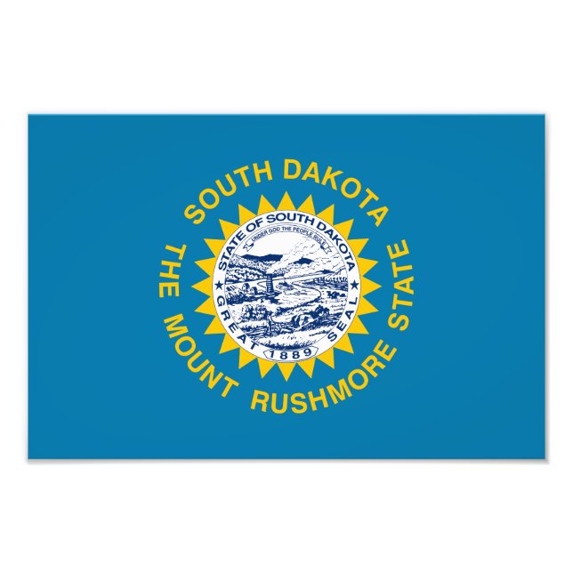 South Dakota State Flag Photo Print (Front)