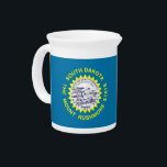 South Dakota State Flag Pitcher<br><div class="desc">Add a touch of South Dakota pride to your beverages with our exclusive pitcher featuring the flag of South Dakota! Crafted with both style and functionality in mind, this pitcher is more than just a drinkware item; it’s a celebration of South Dakota’s heritage and cultural pride. The eye-catching design prominently...</div>