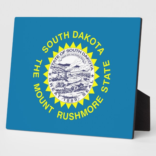 South Dakota State Flag Plaque (Side)