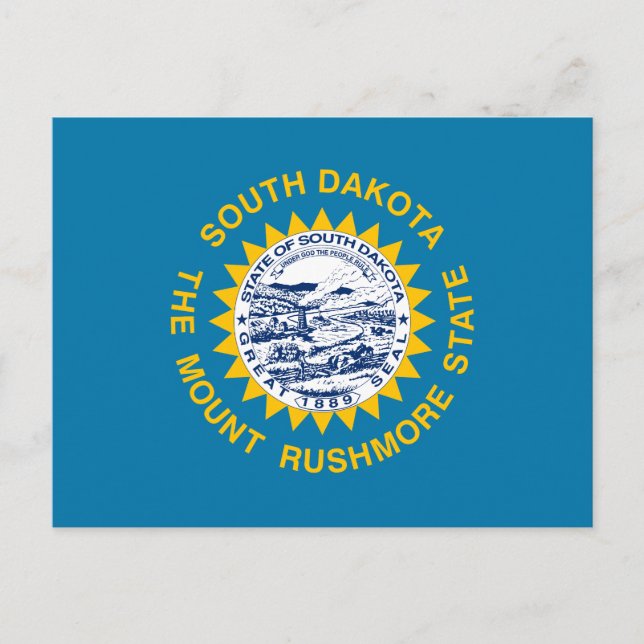 South Dakota State Flag Postcard (Front)