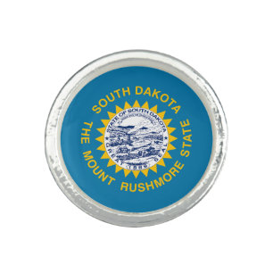South Dakota State Flag Ring
