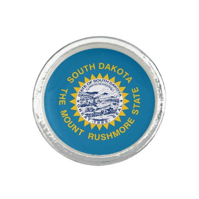 South Dakota State Flag Ring (Front)