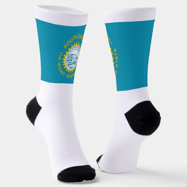 South Dakota State flag Socks (Angled)