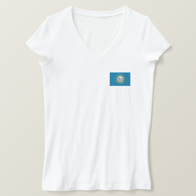 South Dakota State Flag T-Shirt (Design Front)