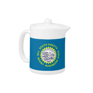 South Dakota State Flag Teapot
