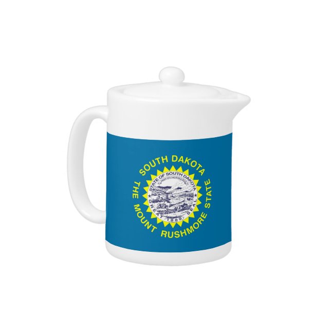 South Dakota State Flag Teapot (Left)