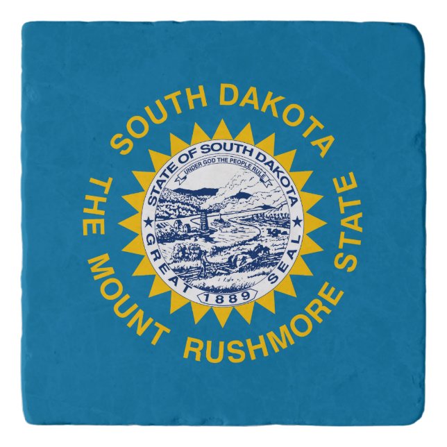South Dakota State Flag Trivet (Front)