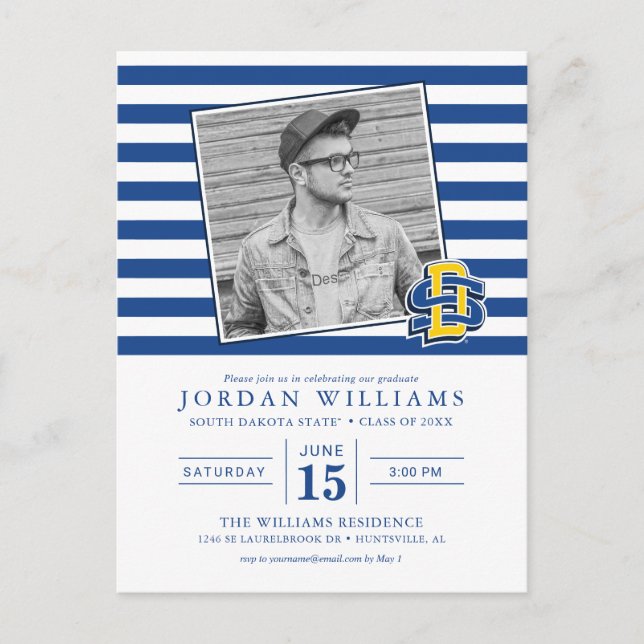 South Dakota State Graduate Announcement Postcard (Front)