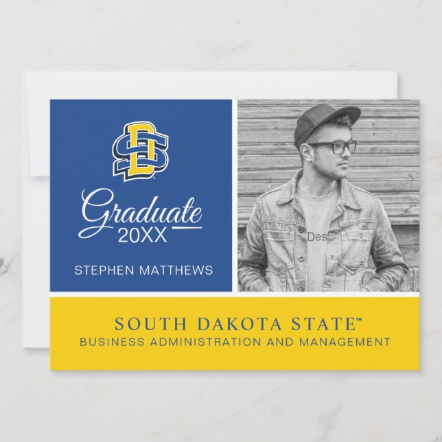 South Dakota State Graduate Invitation (Front)