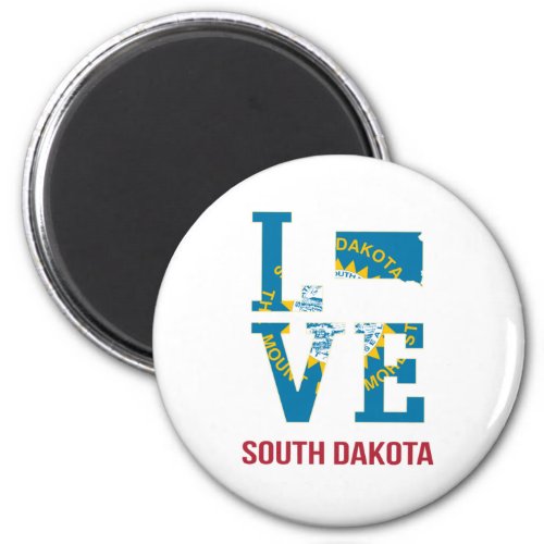 South Dakota State Love USA Magnet