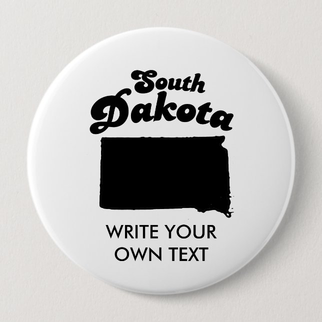 SOUTH DAKOTA STATE MOTTO T-SHIRT BUTTON (Front)