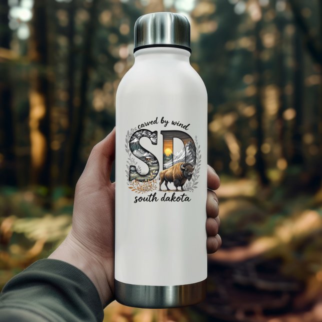 South Dakota State Sticker | Bison Wilderness Art (South Dakota State Sticker | Bison Wilderness Art by PiggyPrint Stickers. )