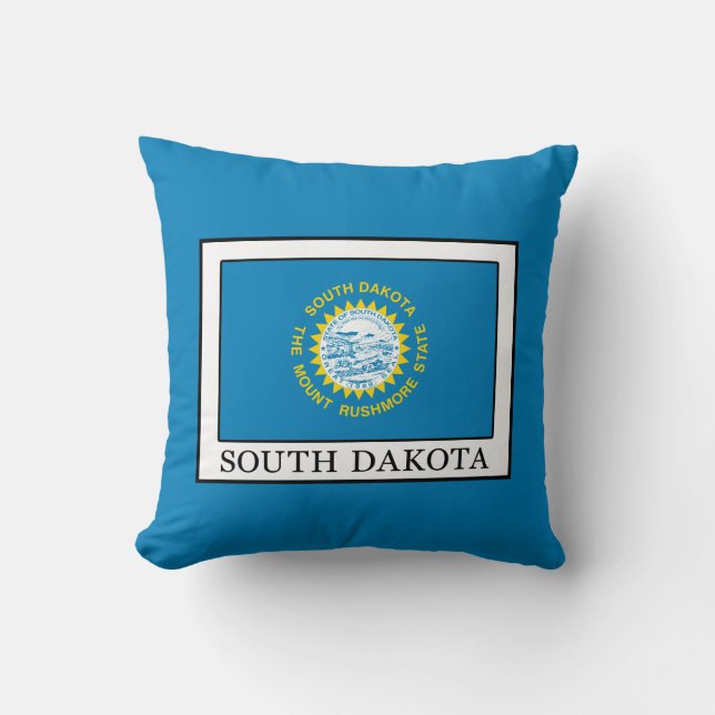 South Dakota Throw Pillow (Front)