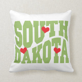 South Dakota Throw Pillow
