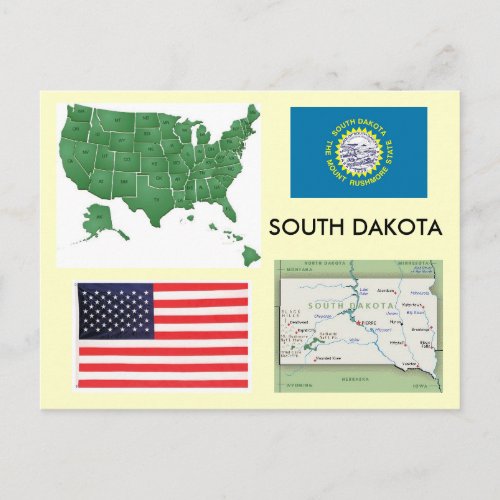 South Dakota USA Postcard