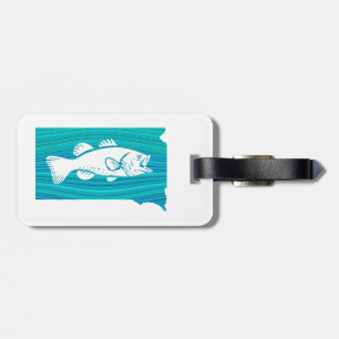 South Dakota Wave Fishing Luggage Tag