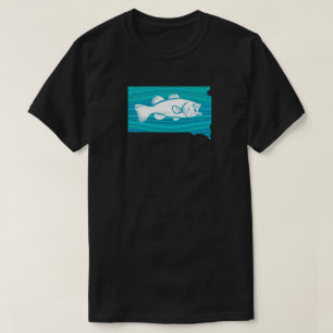 South Dakota Wave Fishing T-Shirt