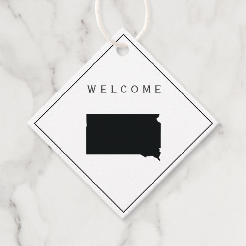 South Dakota Welcome Bag Gift Tag Wedding Weekend