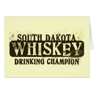 South Dakota Whiskey Drinking Champion Cards