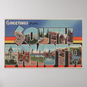 South DakotaLarge Letter ScenesSouth Dakota Poster