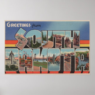 South DakotaLarge Letter ScenesSouth Dakota Poster