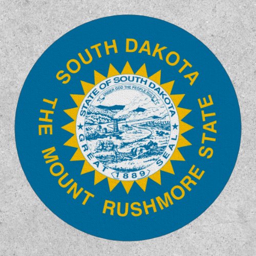 South Dakotan Flag Flag of South Dakota Patch