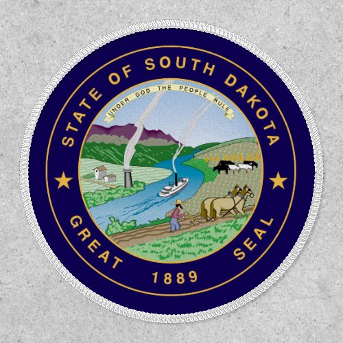 South Dakotan Seal Seal of South Dakota Patch