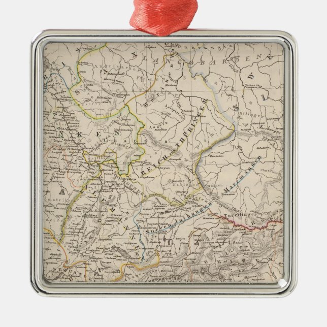 South Danube countries Metal Ornament (Front)