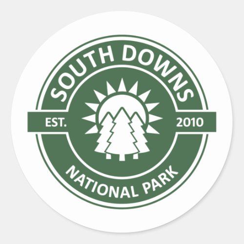 South Downs National Park Classic Round Sticker