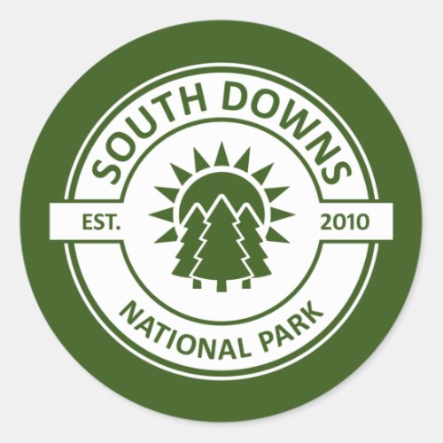 South Downs National Park Classic Round Sticker