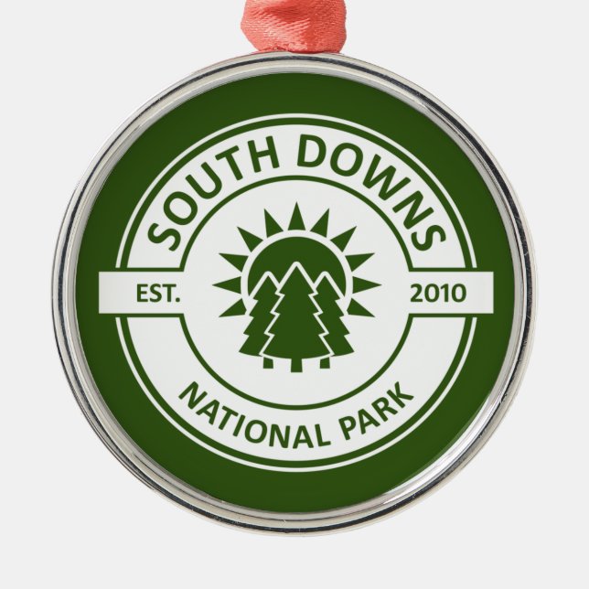 South Downs National Park Metal Ornament (Front)