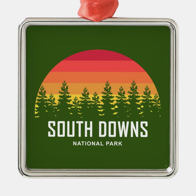 South Downs National Park Metal Ornament (Front)