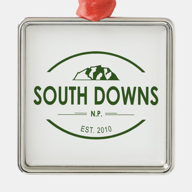 South Downs National Park Metal Ornament (Front)