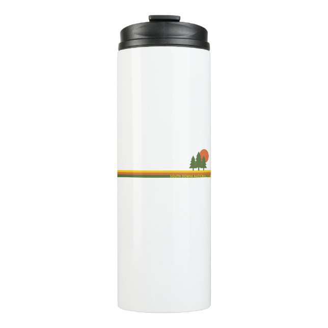 South Downs National Park Pine Trees Sun Thermal Tumbler (Front)