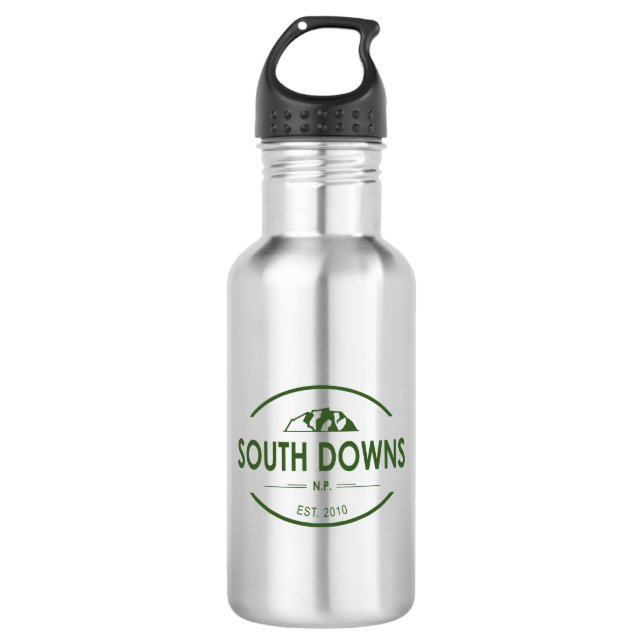 South Downs National Park Stainless Steel Water Bottle (Front)