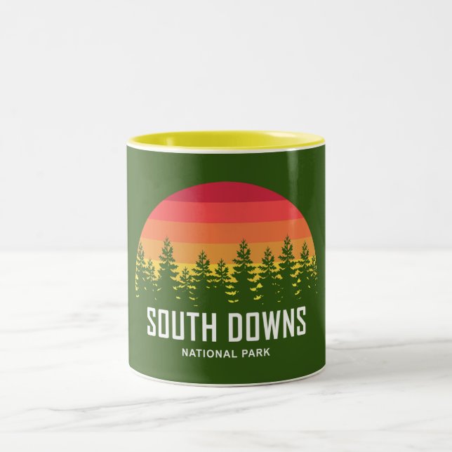South Downs National Park Two-Tone Coffee Mug (Center)
