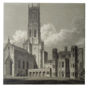 South-east view of Fonthill Abbey, 1812 (engraving Ceramic Tile