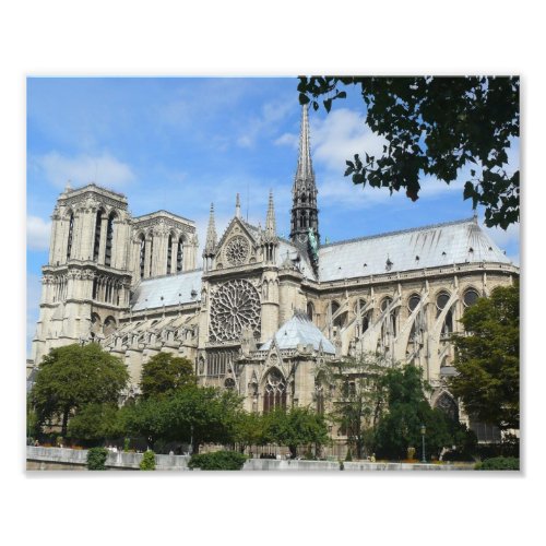 South Facade Notre Dame Cathedral Paris France Photo Print