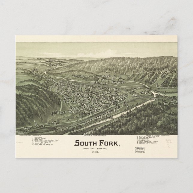 South Fork, Cambria County, Pennsylvania (1900) Postcard (Front)