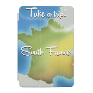 South France Map travel poster iPad Mini Cover
