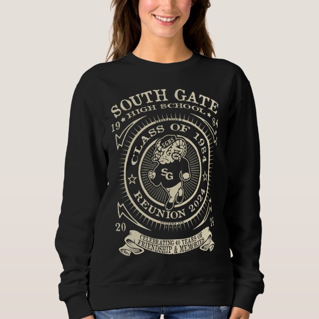 South Gate High Ramsey Monochrome Sweatshirt (Front)