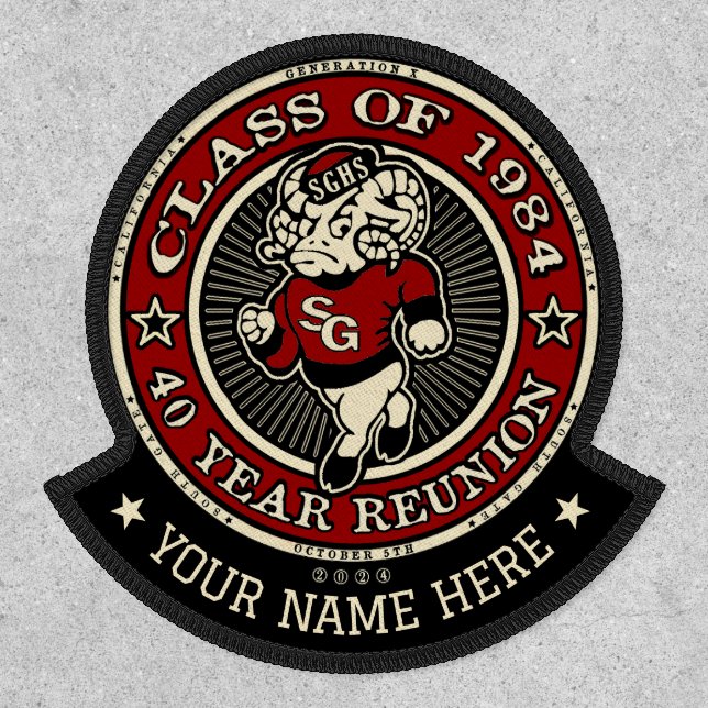 South Gate High School Ramsey Iron-On Patch - V.II (Front)