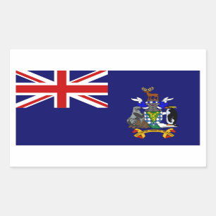 South Georgia and South Sandwich Islands Flag Rectangular Sticker