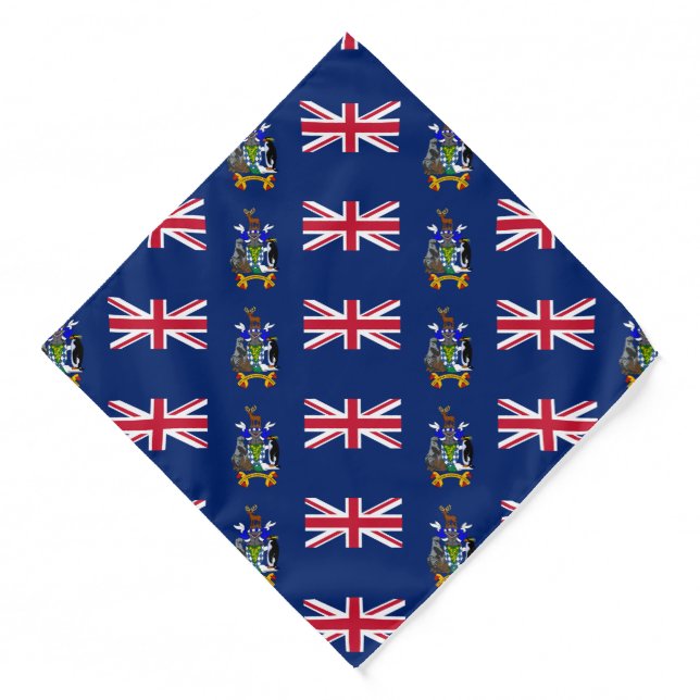 South Georgia and the South Sandwich Islands Flag Bandana (Front)