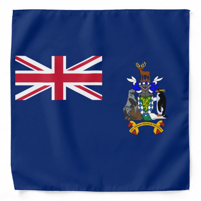 South Georgia and the South Sandwich Islands Flag Bandana (Front)