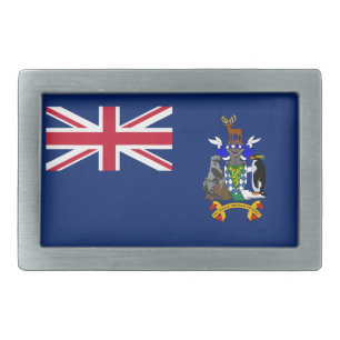 South Georgia and the South Sandwich Islands Flag Belt Buckle