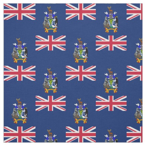 South Georgia and the South Sandwich Islands Flag Fabric